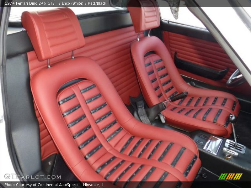 Front Seat of 1974 Dino 246 GTS