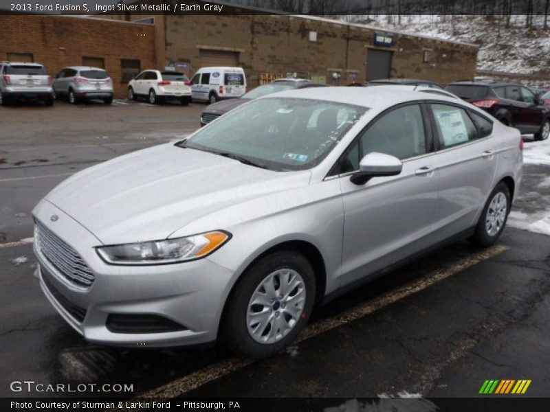 Ingot Silver Metallic / Earth Gray 2013 Ford Fusion S