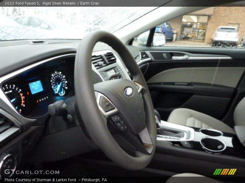 Ingot Silver Metallic / Earth Gray 2013 Ford Fusion S