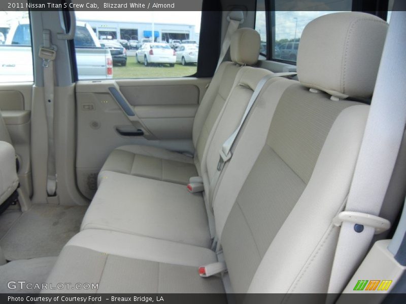 Blizzard White / Almond 2011 Nissan Titan S Crew Cab