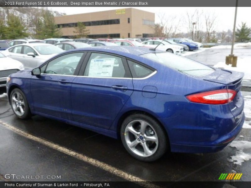 Deep Impact Blue Metallic / Charcoal Black 2013 Ford Fusion SE 1.6 EcoBoost
