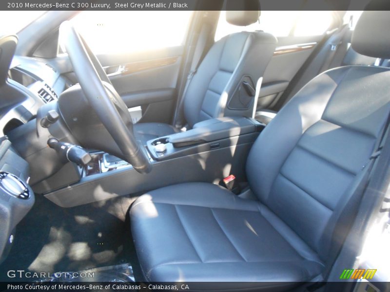 Steel Grey Metallic / Black 2010 Mercedes-Benz C 300 Luxury