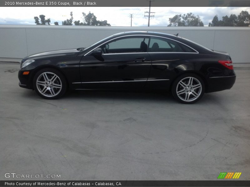 Black / Black 2010 Mercedes-Benz E 350 Coupe