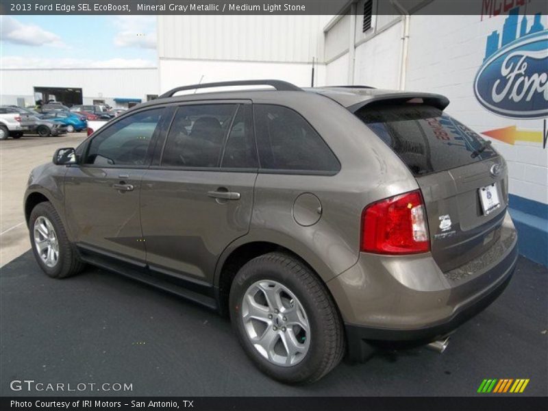 Mineral Gray Metallic / Medium Light Stone 2013 Ford Edge SEL EcoBoost