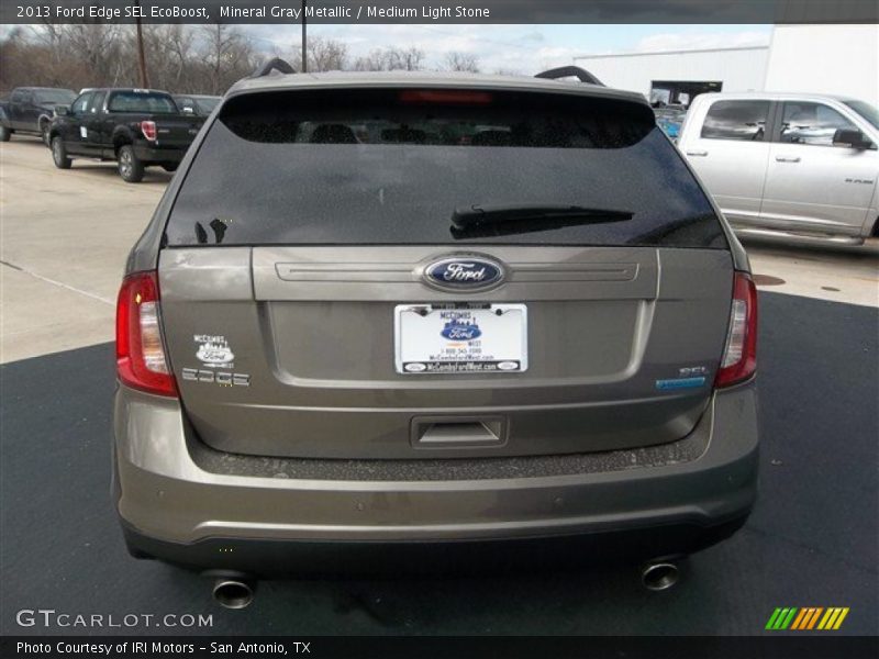 Mineral Gray Metallic / Medium Light Stone 2013 Ford Edge SEL EcoBoost