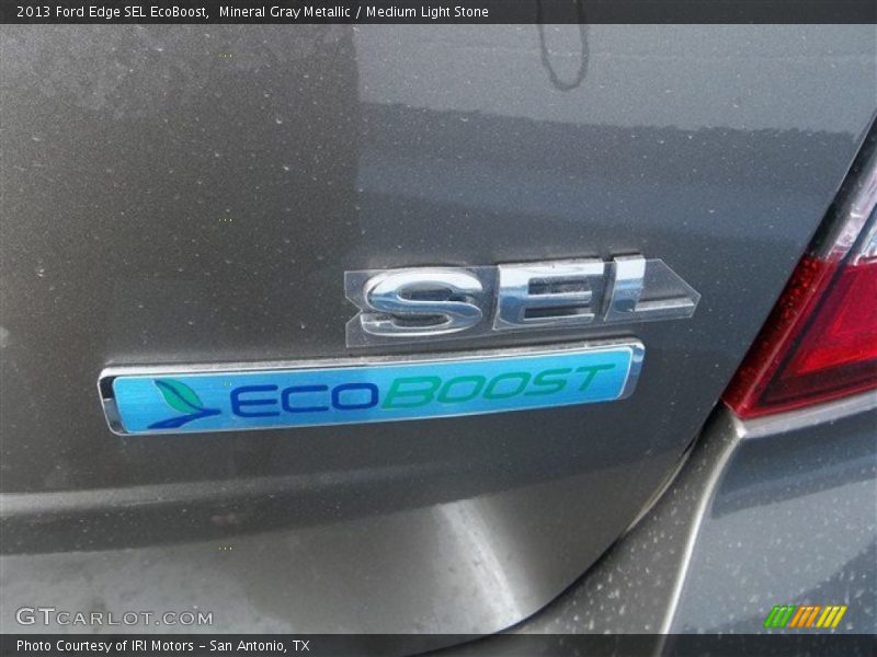 Mineral Gray Metallic / Medium Light Stone 2013 Ford Edge SEL EcoBoost