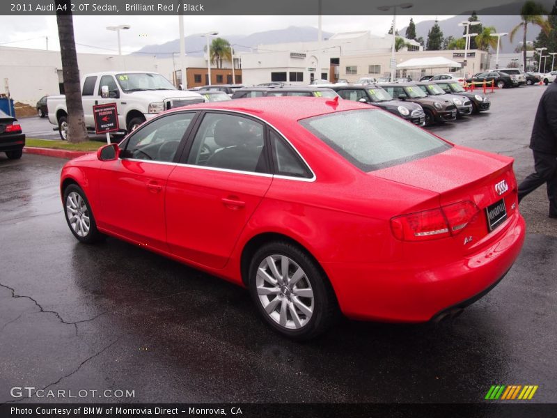 Brilliant Red / Black 2011 Audi A4 2.0T Sedan