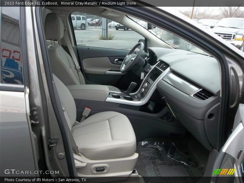 Mineral Gray Metallic / Medium Light Stone 2013 Ford Edge SEL EcoBoost
