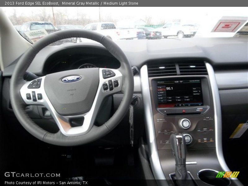 Mineral Gray Metallic / Medium Light Stone 2013 Ford Edge SEL EcoBoost
