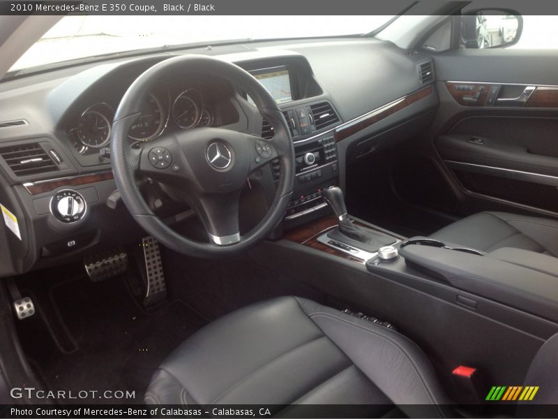 Black / Black 2010 Mercedes-Benz E 350 Coupe