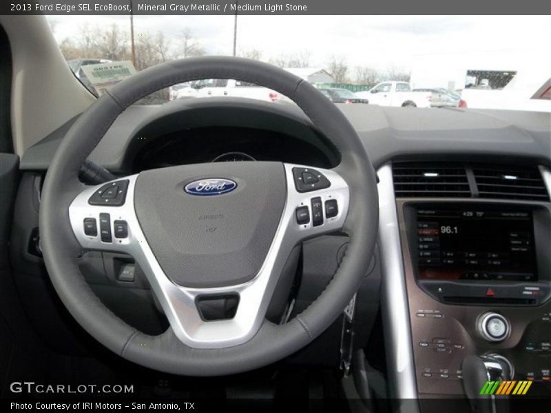 Mineral Gray Metallic / Medium Light Stone 2013 Ford Edge SEL EcoBoost