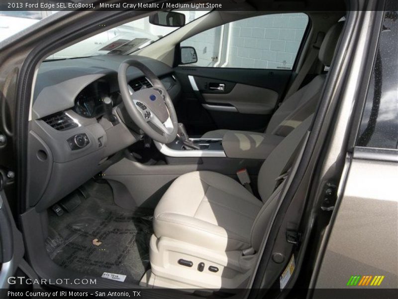 Mineral Gray Metallic / Medium Light Stone 2013 Ford Edge SEL EcoBoost
