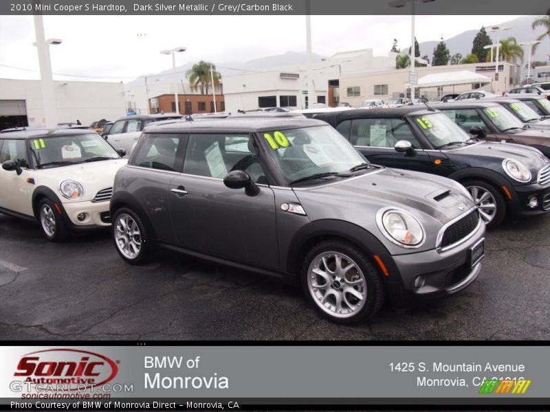 Dark Silver Metallic / Grey/Carbon Black 2010 Mini Cooper S Hardtop
