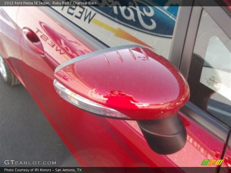 Ruby Red / Charcoal Black 2013 Ford Fiesta SE Sedan