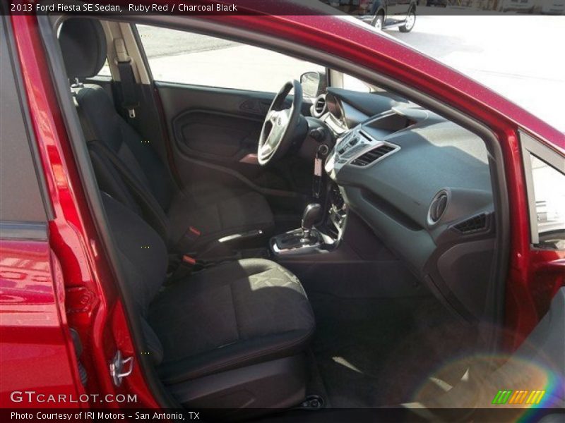Ruby Red / Charcoal Black 2013 Ford Fiesta SE Sedan