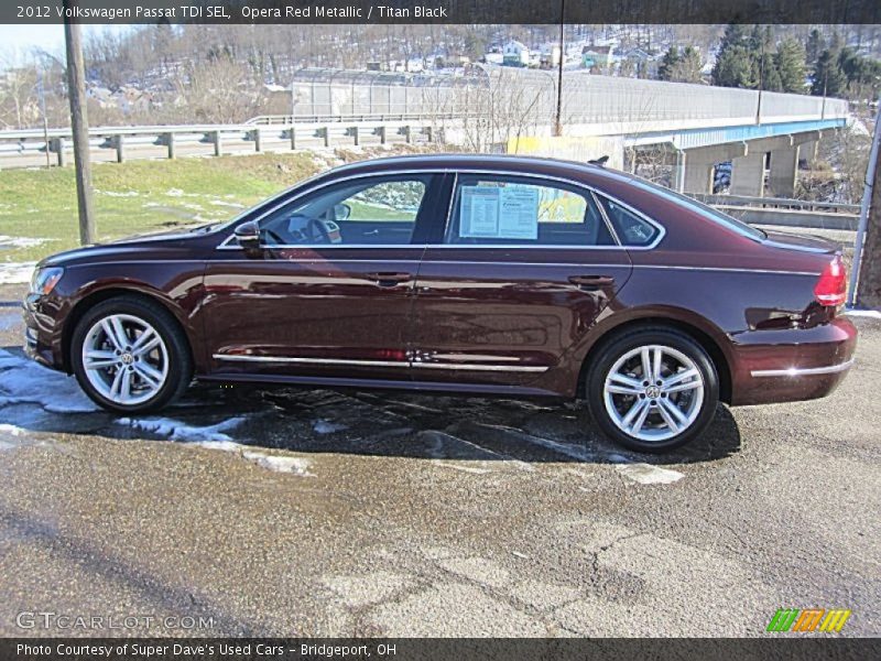 Opera Red Metallic / Titan Black 2012 Volkswagen Passat TDI SEL