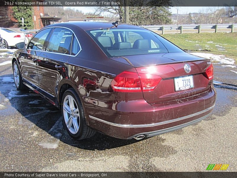 Opera Red Metallic / Titan Black 2012 Volkswagen Passat TDI SEL