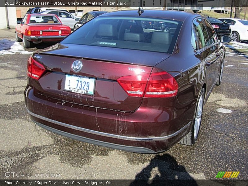 Opera Red Metallic / Titan Black 2012 Volkswagen Passat TDI SEL