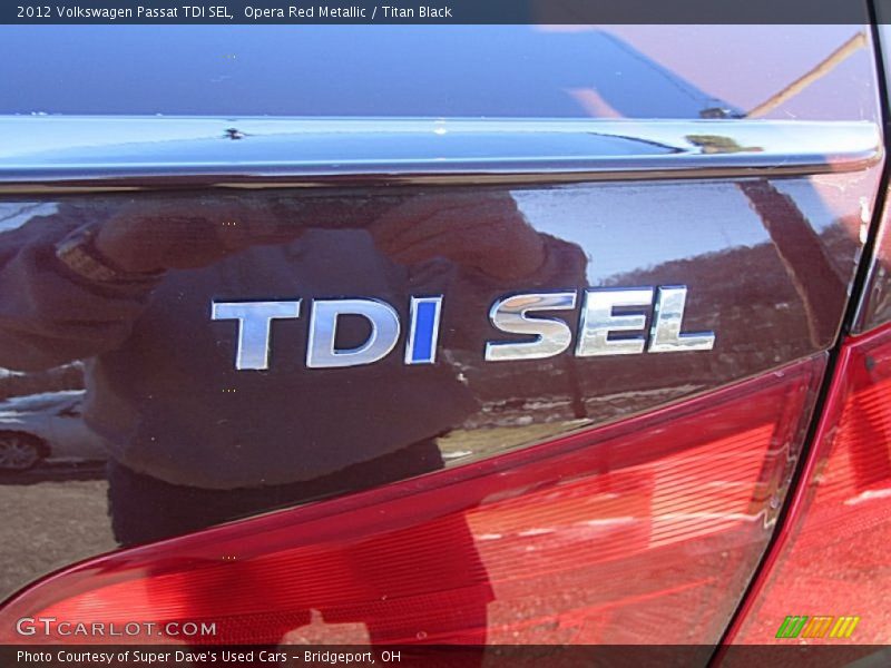 Opera Red Metallic / Titan Black 2012 Volkswagen Passat TDI SEL