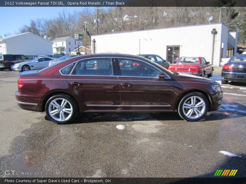 Opera Red Metallic / Titan Black 2012 Volkswagen Passat TDI SEL