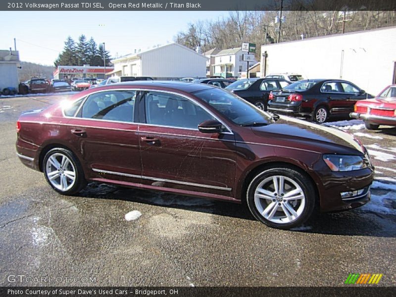 Opera Red Metallic / Titan Black 2012 Volkswagen Passat TDI SEL