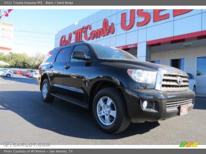 Black / Sand Beige 2012 Toyota Sequoia SR5