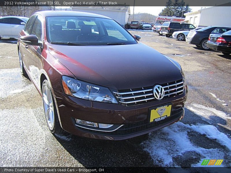Opera Red Metallic / Titan Black 2012 Volkswagen Passat TDI SEL