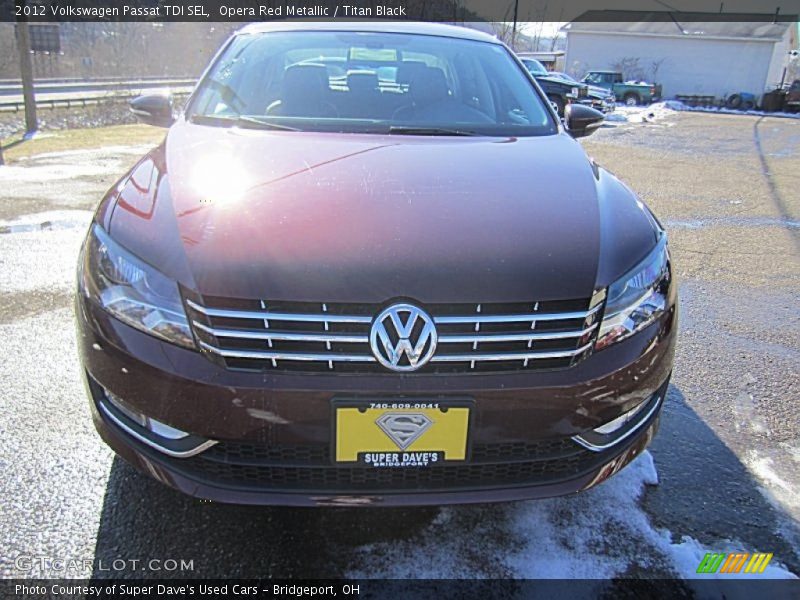 Opera Red Metallic / Titan Black 2012 Volkswagen Passat TDI SEL