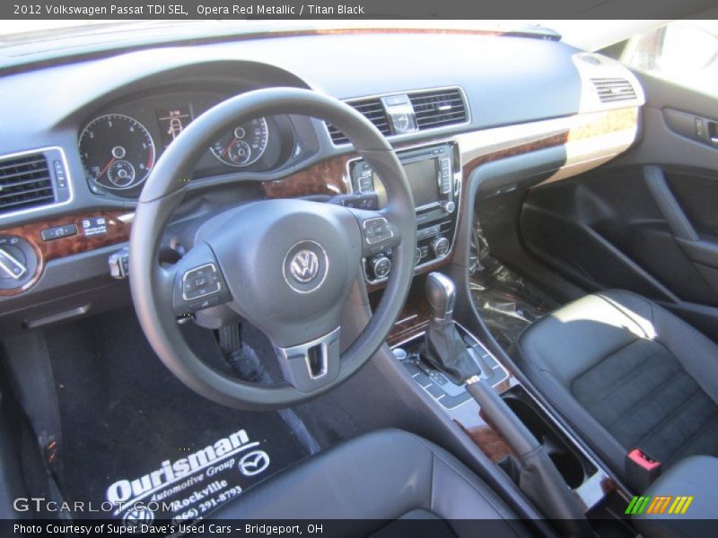 Opera Red Metallic / Titan Black 2012 Volkswagen Passat TDI SEL