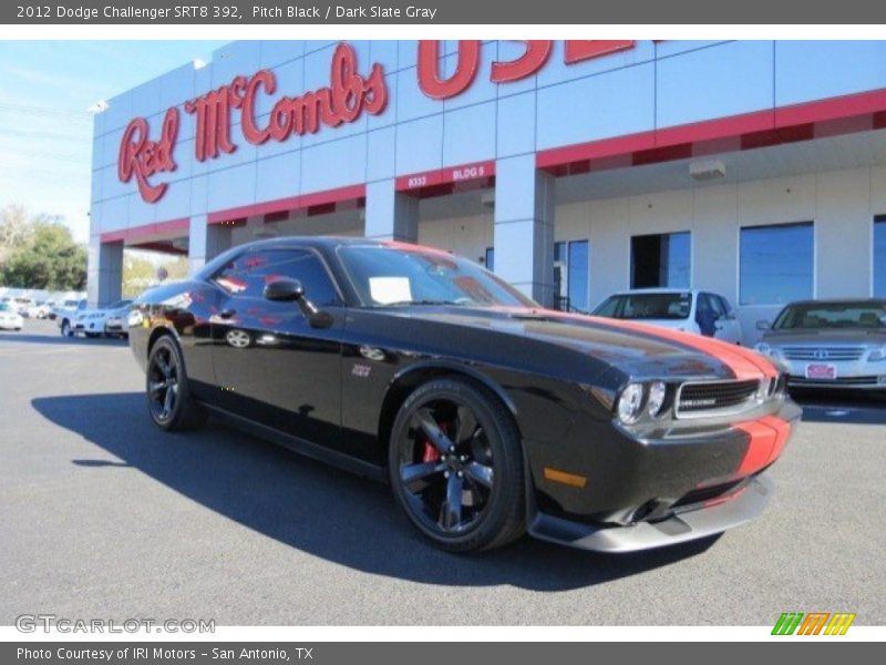Pitch Black / Dark Slate Gray 2012 Dodge Challenger SRT8 392