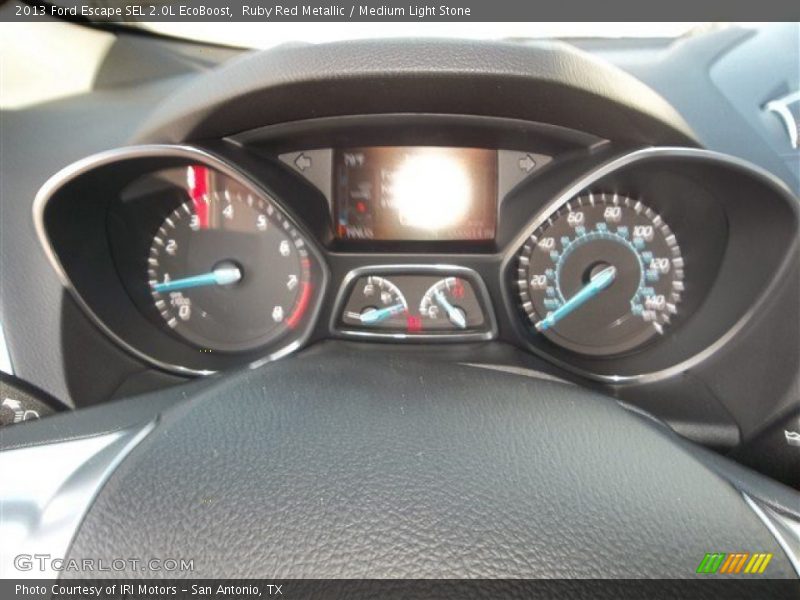 Ruby Red Metallic / Medium Light Stone 2013 Ford Escape SEL 2.0L EcoBoost