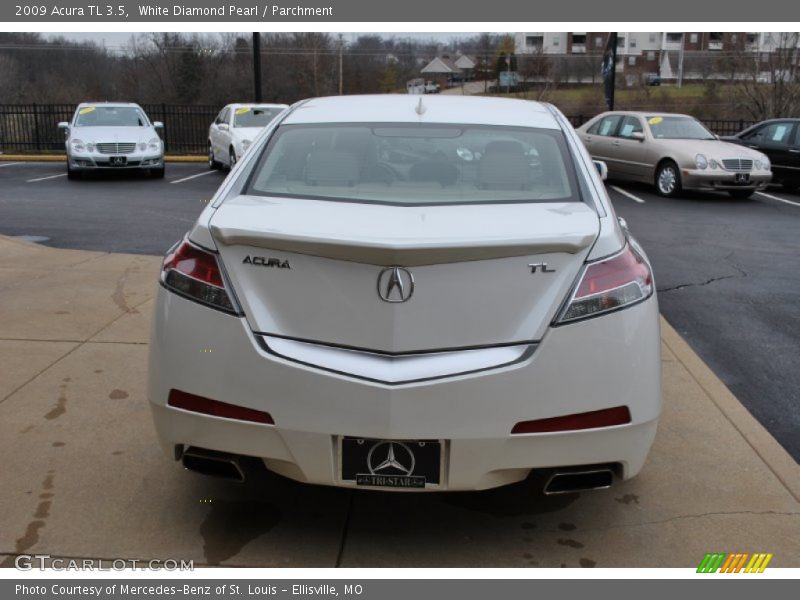 White Diamond Pearl / Parchment 2009 Acura TL 3.5