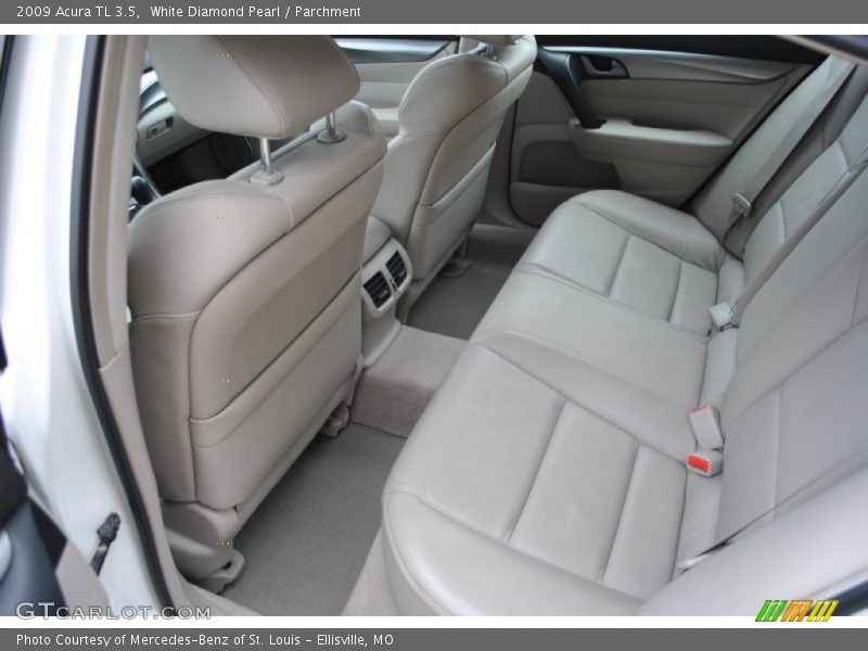 White Diamond Pearl / Parchment 2009 Acura TL 3.5