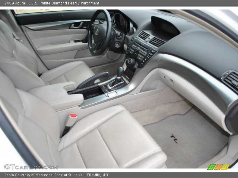 White Diamond Pearl / Parchment 2009 Acura TL 3.5