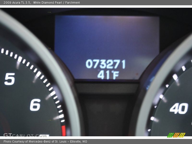 White Diamond Pearl / Parchment 2009 Acura TL 3.5