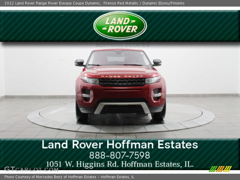 Firenze Red Metallic / Dynamic Ebony/Pimento 2012 Land Rover Range Rover Evoque Coupe Dynamic