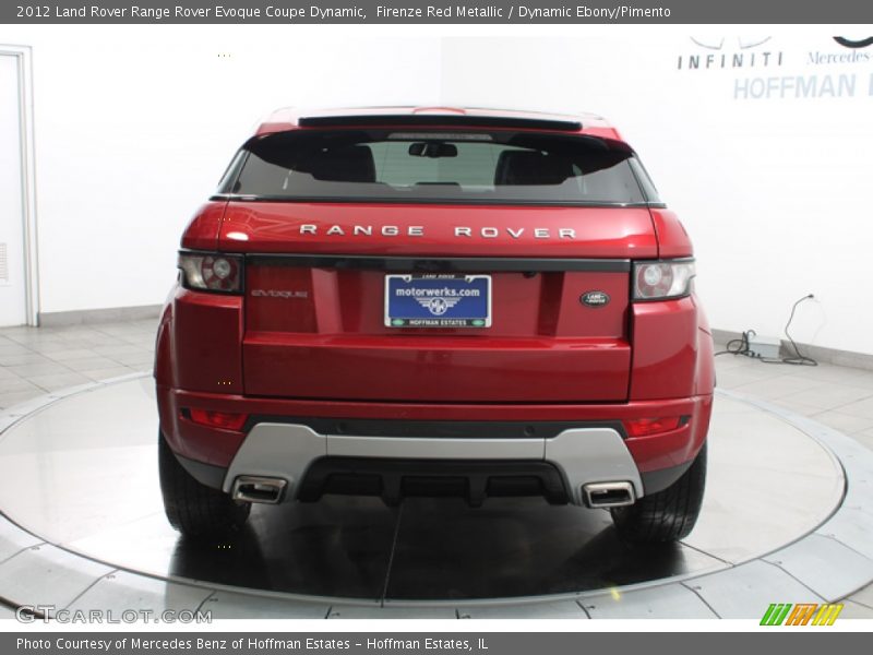 Firenze Red Metallic / Dynamic Ebony/Pimento 2012 Land Rover Range Rover Evoque Coupe Dynamic