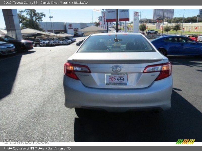 Classic Silver Metallic / Black/Ash 2012 Toyota Camry SE