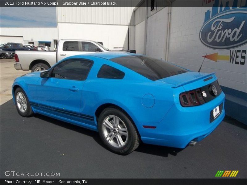 Grabber Blue / Charcoal Black 2013 Ford Mustang V6 Coupe