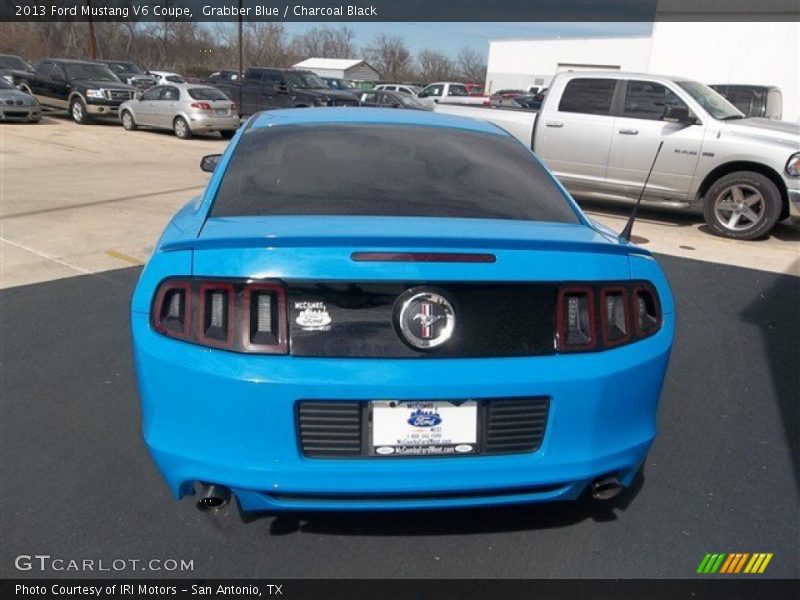 Grabber Blue / Charcoal Black 2013 Ford Mustang V6 Coupe