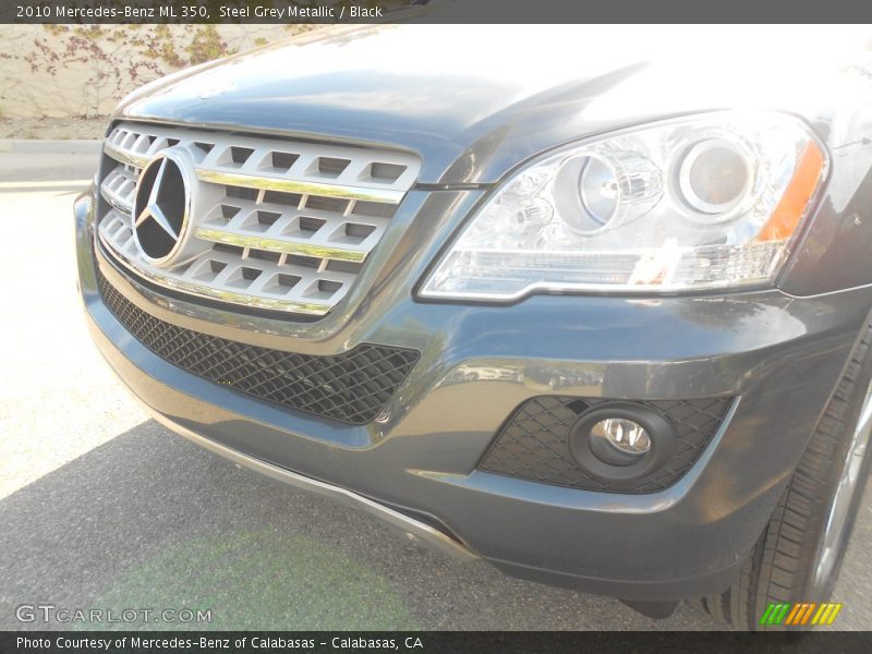 Steel Grey Metallic / Black 2010 Mercedes-Benz ML 350