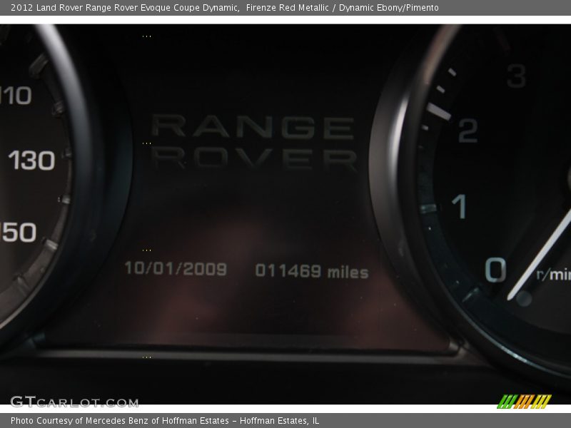 Firenze Red Metallic / Dynamic Ebony/Pimento 2012 Land Rover Range Rover Evoque Coupe Dynamic