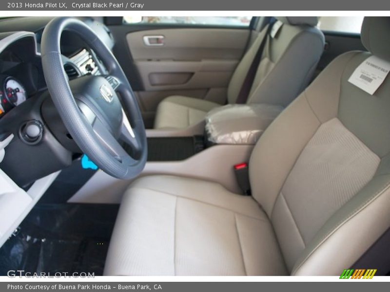 Crystal Black Pearl / Gray 2013 Honda Pilot LX