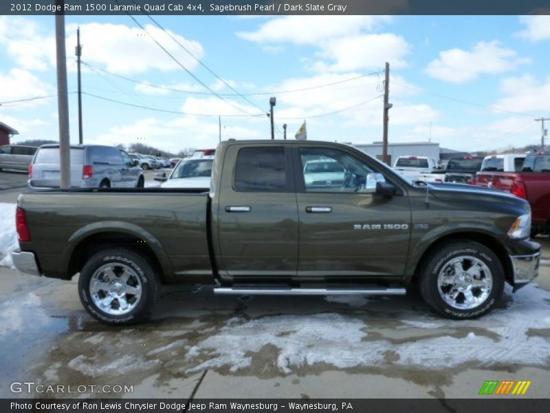 2012 Ram 1500 Laramie Quad Cab 4x4 Sagebrush Pearl