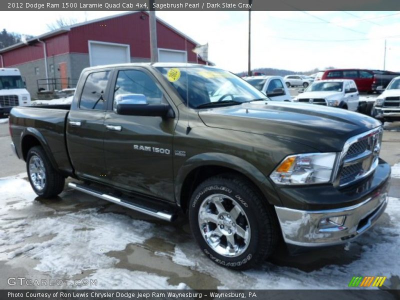 Front 3/4 View of 2012 Ram 1500 Laramie Quad Cab 4x4