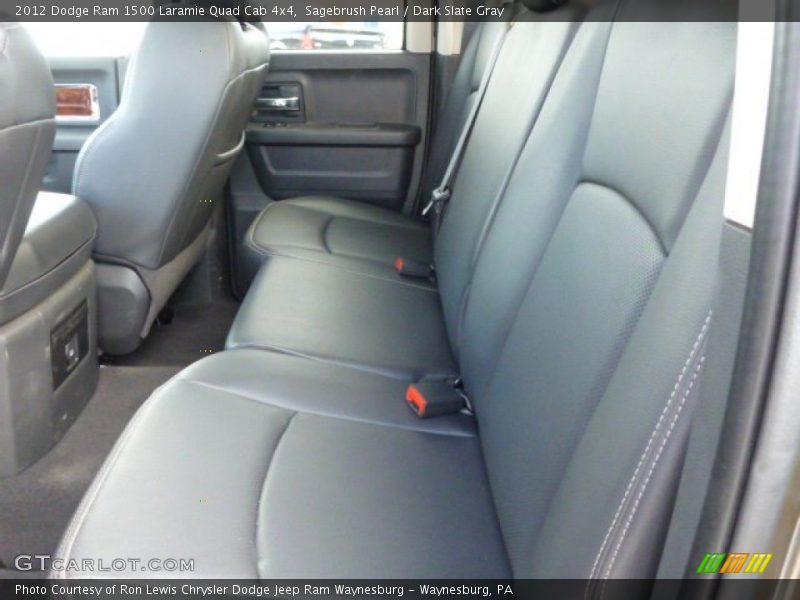 Rear Seat of 2012 Ram 1500 Laramie Quad Cab 4x4