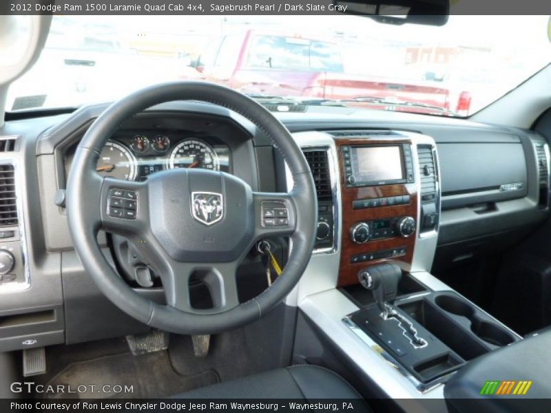 Dashboard of 2012 Ram 1500 Laramie Quad Cab 4x4