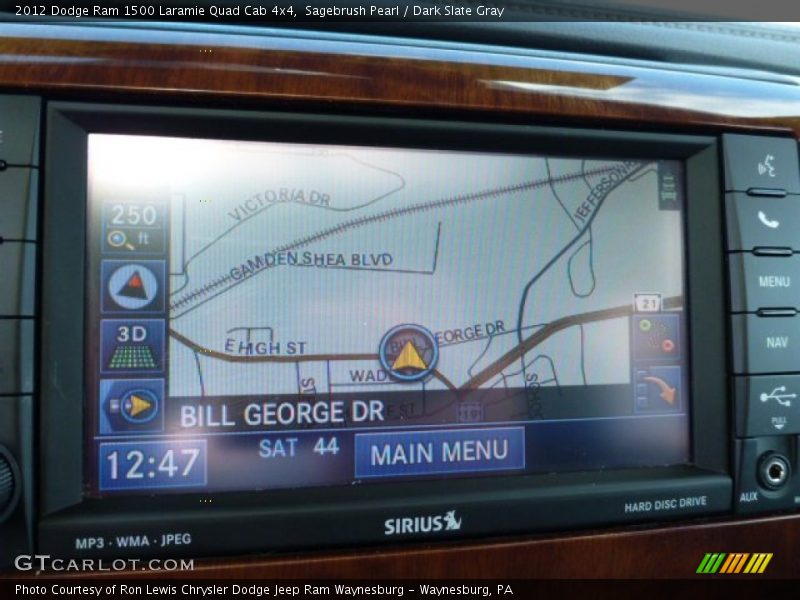 Navigation of 2012 Ram 1500 Laramie Quad Cab 4x4