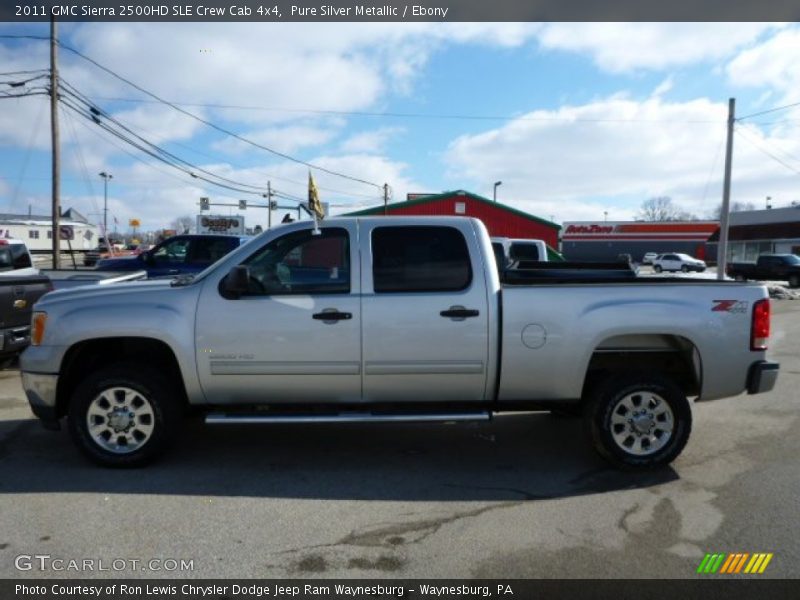 Pure Silver Metallic / Ebony 2011 GMC Sierra 2500HD SLE Crew Cab 4x4