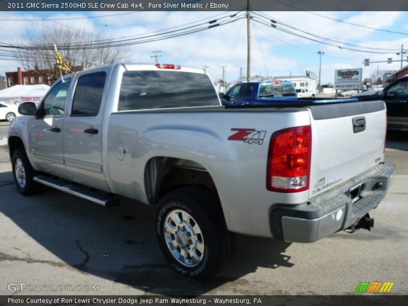Pure Silver Metallic / Ebony 2011 GMC Sierra 2500HD SLE Crew Cab 4x4